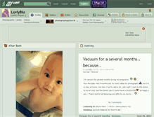 Tablet Screenshot of luvlyblu.deviantart.com