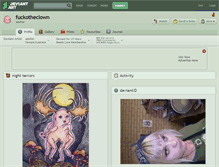 Tablet Screenshot of fuckotheclown.deviantart.com