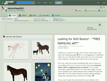Tablet Screenshot of melonheadgirl.deviantart.com