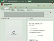 Tablet Screenshot of lithiumdeath.deviantart.com