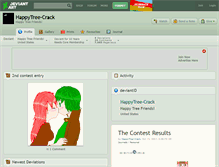 Tablet Screenshot of happytree-crack.deviantart.com