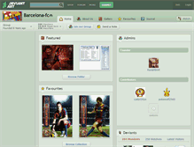 Tablet Screenshot of barcelona-fc.deviantart.com