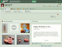Tablet Screenshot of ingenium-q.deviantart.com