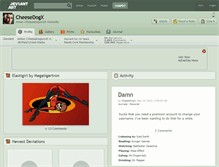 Tablet Screenshot of cheesedogx.deviantart.com