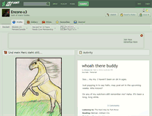 Tablet Screenshot of encore-x3.deviantart.com