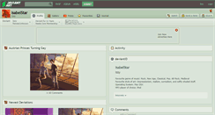 Desktop Screenshot of isabelstar.deviantart.com