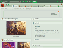 Tablet Screenshot of isabelstar.deviantart.com