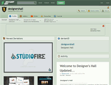 Tablet Screenshot of designershall.deviantart.com