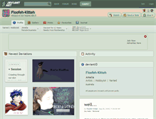 Tablet Screenshot of floofeh-kitteh.deviantart.com