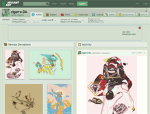 Tablet Screenshot of cigarro-da.deviantart.com
