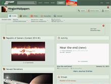 Tablet Screenshot of hingjonwallpapers.deviantart.com