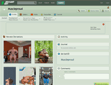 Tablet Screenshot of muscleproud.deviantart.com