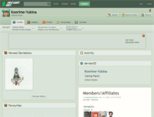 Tablet Screenshot of koorime-yukina.deviantart.com