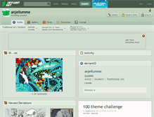 Tablet Screenshot of anjellumme.deviantart.com