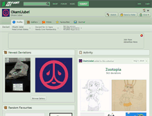 Tablet Screenshot of okamijubei.deviantart.com