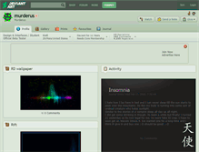 Tablet Screenshot of murderus.deviantart.com