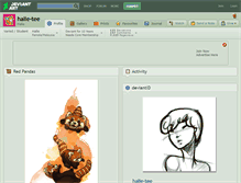 Tablet Screenshot of halie-tee.deviantart.com