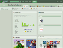 Tablet Screenshot of kamehameha-users.deviantart.com