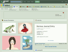 Tablet Screenshot of okiku4.deviantart.com