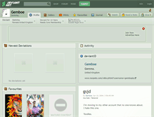 Tablet Screenshot of gemboe.deviantart.com