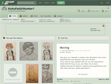 Tablet Screenshot of kisshufangirlnumber1.deviantart.com