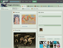 Tablet Screenshot of dragon-universe.deviantart.com