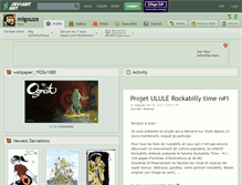 Tablet Screenshot of migouze.deviantart.com