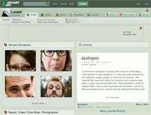 Tablet Screenshot of lunear.deviantart.com