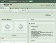 Tablet Screenshot of jensaddiction.deviantart.com