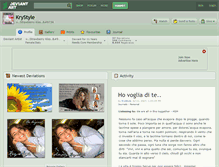 Tablet Screenshot of krystyle.deviantart.com