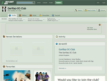Tablet Screenshot of gorillaz-oc-club.deviantart.com
