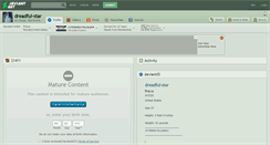 Desktop Screenshot of dreadful-star.deviantart.com