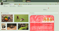 Desktop Screenshot of lovehorses14.deviantart.com