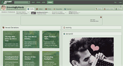 Desktop Screenshot of drowningbywords.deviantart.com