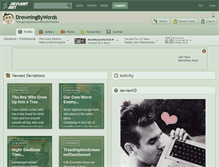 Tablet Screenshot of drowningbywords.deviantart.com