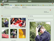 Tablet Screenshot of ningame.deviantart.com