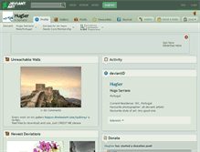 Tablet Screenshot of hugser.deviantart.com