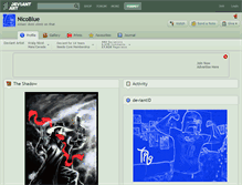 Tablet Screenshot of nicoblue.deviantart.com