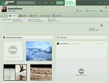 Tablet Screenshot of moonofmine.deviantart.com