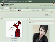 Tablet Screenshot of phinbella13xime.deviantart.com