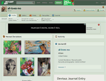 Tablet Screenshot of ali-loves-mo.deviantart.com