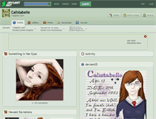 Tablet Screenshot of calistabelle.deviantart.com