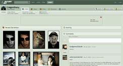Desktop Screenshot of craiganthony.deviantart.com