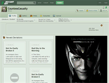 Tablet Screenshot of countesscasualty.deviantart.com