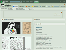 Tablet Screenshot of katadams.deviantart.com