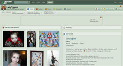 Desktop Screenshot of ladytygress.deviantart.com