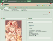 Tablet Screenshot of caelestys.deviantart.com