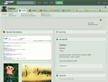 Tablet Screenshot of oaklyn.deviantart.com