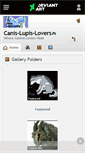 Mobile Screenshot of canis-lupis-lovers.deviantart.com
