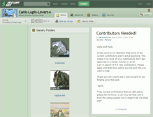 Tablet Screenshot of canis-lupis-lovers.deviantart.com